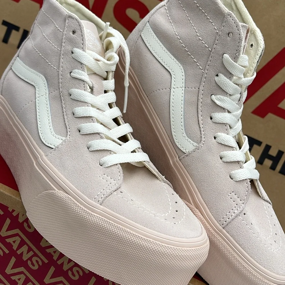 Vans WMNS Sk8-Hi Tapered Stacked Suede Shell VN0A5JMKBXO Platforms Sneakers